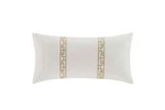 Natori Ming Fretwork 12" X 22" Oblong Decorative Pillow NA30-1664. Fixed Price $55.00.