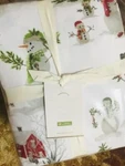 Pottery Barn Snowman Sheet Set Red Twin Christmas Holiday 3P New. Fixed Price $85.50.