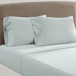 Amrapur Overseas Vintage Washed 100-PERCENT Cotton 4-PIECE Sheet Blue, Queen. Fixed Price $48.99.
