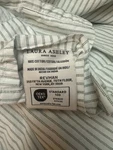 Laura Ashley Full Size Flat 100% Cotton Bed Sheet Green Striped. Fixed Price $18.88.