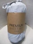 Hypoallergenic 3-PIECE Light Gray Microfiber Premium Twin Xl Sheet Set Ienjoy. Fixed Price $26.99.