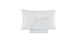 Decor Studio White Holiday Embroidered Microfiber 3-PC. Sheet Set, Twin. Fixed Price $25.00.
