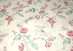 Vtg Fieldcrest Perfection Queen Flat Sheet* Fine Combed Percale Floral Design. Fixed Price $8.50.
