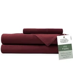 Hotel Direct 3 Piece Bed Set Twin Size 100% Viscose - Burgundy. Fixed Price $36.92.