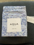 Nwt Blue Floral King Sheet Set Cotton Aqua Bloomingdale $268 Msrp 4PC. Fixed Price $72.00.