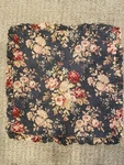 Ralph Lauren Chadwick Ocean Wash Chambray Cotton Ruffle Euro Pillow Sham 24X24. Fixed Price $59.00.