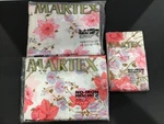 New Vintage Martex Percale Twin Sheet Set Floral Pattern With Pillowcases Nos. Fixed Price $34.99.