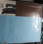 Hudson Park Italian Linens Bed Shirt And Duvet Azure Blue. Fixed Price $34.99.