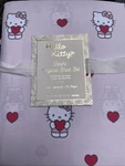 Pottery Barn Hello Kitty Heart Pink Red Queen Sheet Set - New. Fixed Price $109.99.