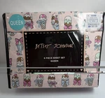 Betsey Johnson Queen Sheet Set 6 Piece Pink Ice Cream Coquette New. Fixed Price $44.99.