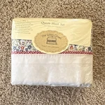 The Linen Closet Queen Sheet Gingham Floral 50% Cotton Polyester. Fixed Price $53.95.