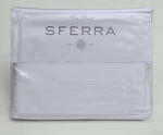 Sferra Matteo White King Sheet Set 4PC 100% Cotton Sateen Hemstitch Italy New. Fixed Price $360.00.