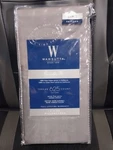 Wamsutta King Pillowcases Jacquard Herringbone 625TC Charcoal Grey Luxury. Fixed Price $33.99.