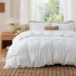 Bedsure White Duvet Cover Queen Size - Soft Double Brushed Bedding Set For Kids. Fixed Price $23.42.