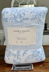 3 Pieces Laura Ashley Delphine Shabby Chic Blue Full Queen Comforter Set. Fixed Price $129.97.