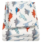 Supreme Kids 1500 Bed Sheet Set - Dinosaur Pattern, Twin, Fun, Colorful, Cozy. Fixed Price $40.38.