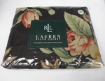 Rare New Ralph Lauren Charleston Black Floral Fitted Sheet - Queen. Fixed Price $349.99.