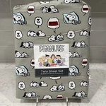 Sleepy Snoopy Twin Set Berkshire Dreaming Gray / Green New. Fixed Price $39.99.