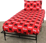 Everything Comfy Nebraska Cornhuskers Queen Sized 4 Piece Sheet Set, Team Color. Fixed Price $90.99.