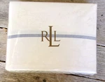 Lauren Ralph Cote D'azur Cotton Flat Sheet King New/unopened $120. Fixed Price $46.00.