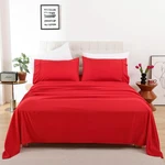 Whitney Home Textile Set - 4 Piece Bed For King, Red. Fixed Price $37.99.