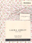Laura Ashley Queen Sheet Set Evie Pink Floral 4PC Cottage Farmhouse Chic Green. Fixed Price $74.69.