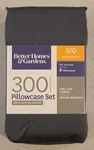 Better Homes Gardens Standard / Queen Soot Gray Pillowcases 300 Count #16126. Fixed Price $12.50.