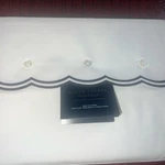 Ralph Lauren King Flat Sheet Malin Scallop White Polo Navy New. Fixed Price $57.59.