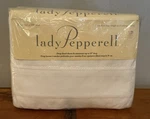 New Vintage 90S Lady Pepperell Twin Sheet Set Scroll White Deep Fitted Usa. Fixed Price $29.99.