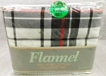 Britannica Flannel Sheet Set Red Plaid Virgin Cotton 4-PIECE King Soft Luxurious. Fixed Price $82.01.
