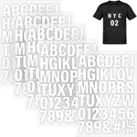 Sheets White Iron Letters And Numbers For Fabric, 245 Pieces Heat Transfer. Fixed Price $9.54.