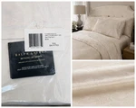 Ralph Lauren Bethany Jacquard Queen Xl Deep Fitted Sheet Beige Organic Cotton. Fixed Price $50.00.