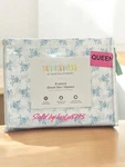 Martha Stewart Floral Everyday 6 Pc Queen Bed Sheet Set New Elegant Blue Flowers. Fixed Price $55.00.