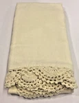 Restoration Hardware Hand-crocheted Linen-cotton Std Pillowcase (1) Buttercream. Fixed Price $14.99.
