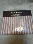 Ralph Lauren Claudine Blue Striped Twin Flat Sheet Made Usa 100% Cotton. Fixed Price $49.99.