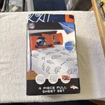 Denver Broncos Nfl 4PC Full Sheet Set Microfiber Brand New Sealed. Fixed Price $34.81.
