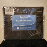 Cozylux Dark Grey California King 3 Piece Sheet Set. Fixed Price $29.99.