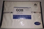Royal Traditions Top Split King 608 Tc 100% Cotton Sateen Sheet Set Fits 18".... Fixed Price $179.99.