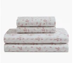 New Calvin Klein King Sheet Set Falling Petals Pink Cream 4PC Cotton Sateen. Fixed Price $74.87.