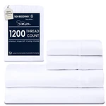 Sgi 1200 Thread Count Supima Cotton Queen Sheet Set Ultra Soft, Cooling & D.... Fixed Price $122.77.