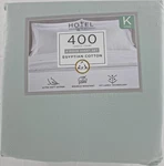 Hotel Signature Sateen King 400TC Egyptian Cotton Sheet Set Blue Ultra Soft 6PC. Fixed Price $59.99.