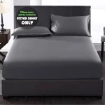 Cosmoplus Gray Full Size Fitted Sheet Only; No Flat Or Pillowcases. Fixed Price $15.95.