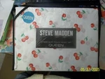 Steve Madden "red Cherries On White Background" 4 Piece Queen Sheet Set Nip L. Fixed Price $59.95.