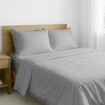 California Design Den Sheet Set - Natural 100% Queen, 03 Light Grey. Fixed Price $60.99.