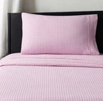 Queen Gingham Kids' Cotton Sheet Set - Pillowfort. Fixed Price $39.99.