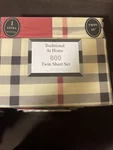 Tradtional At Home Twin Size Sheet Set 100% Cotton Bed. Fixed Price $19.99.