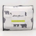 New Eddie Bauer 100% Cotton Flannel Queen Sheet Set Bear Family Print Cabin. Fixed Price $39.99.