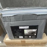 Spirit Linen Embroidery Microfiber Queen 6 Piece Sheet Set Gray. Fixed Price $70.50.