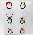 Nate & 4PC Christmas Winter Penguins Flannel Sheet Set 100% Cotton Nwt Full. Fixed Price $39.95.
