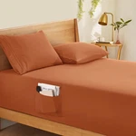 Horbaunal Extra Deep Pocket King Fitted Sheet Only - Fits Up 24 Inch Mattr.... Fixed Price $23.87.